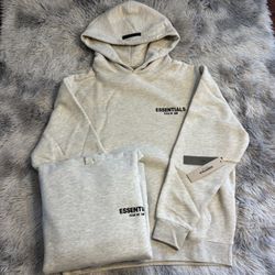 Essentials Light Oatmeal Hoodie