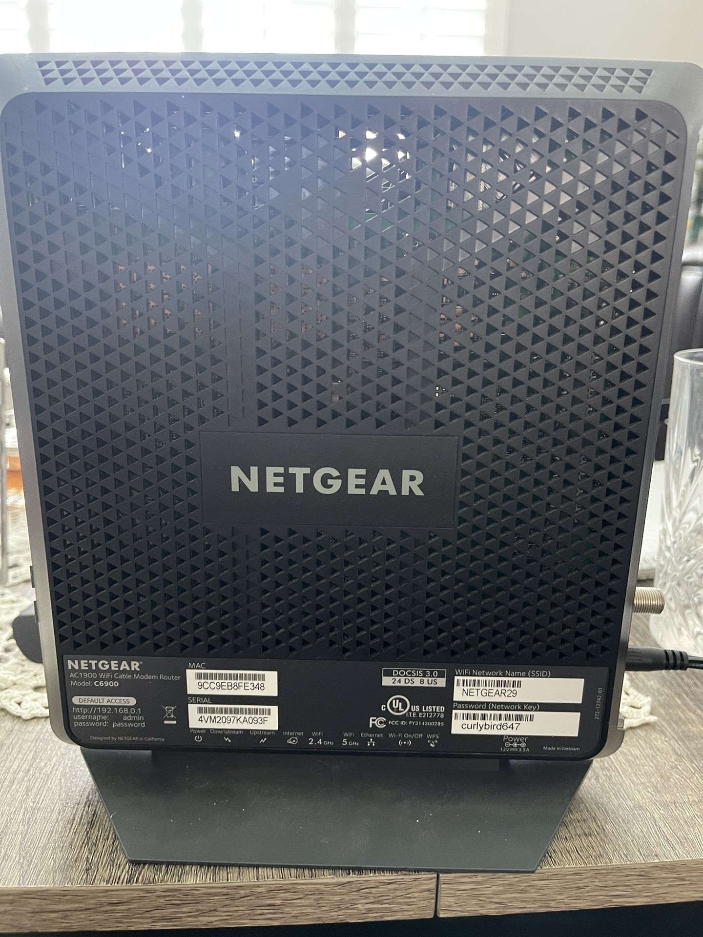 NetGear Cable Modem Router 
