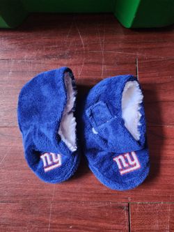 New York Giants Baby Booties Slippers