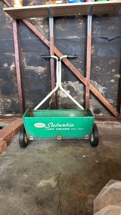 Vintage lawn seed spreader