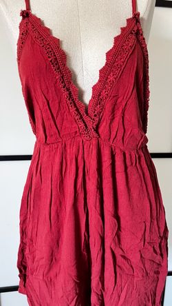 Women Romper Spaghetti Strap Lace Trim