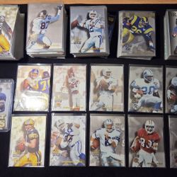 1995 Playoff Absolute Football Near Complete Set with 46 Inserts
