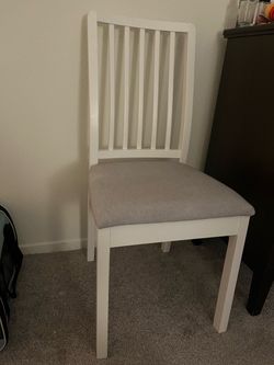 White IKEA Dining chair