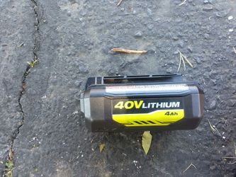 40v Lithium Ryobi Battery