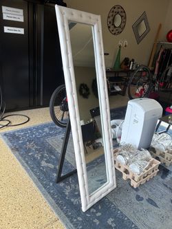 Beautiful Floor Mirror with Crystal Accents 18”x64”