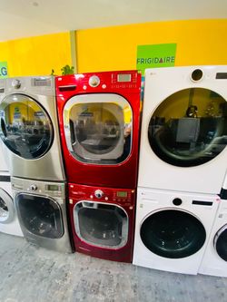 Lg Red washer and dryer 11$ down payment