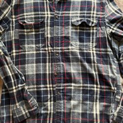 Goodfellow & CO casual plaid Flannel Shirt Size L