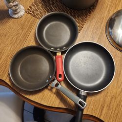 2 Non Stick Frying Pans 8.5 And  10 Inch 