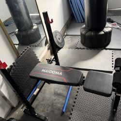 Maidoma Weight Bench + Squat Rack Combo
