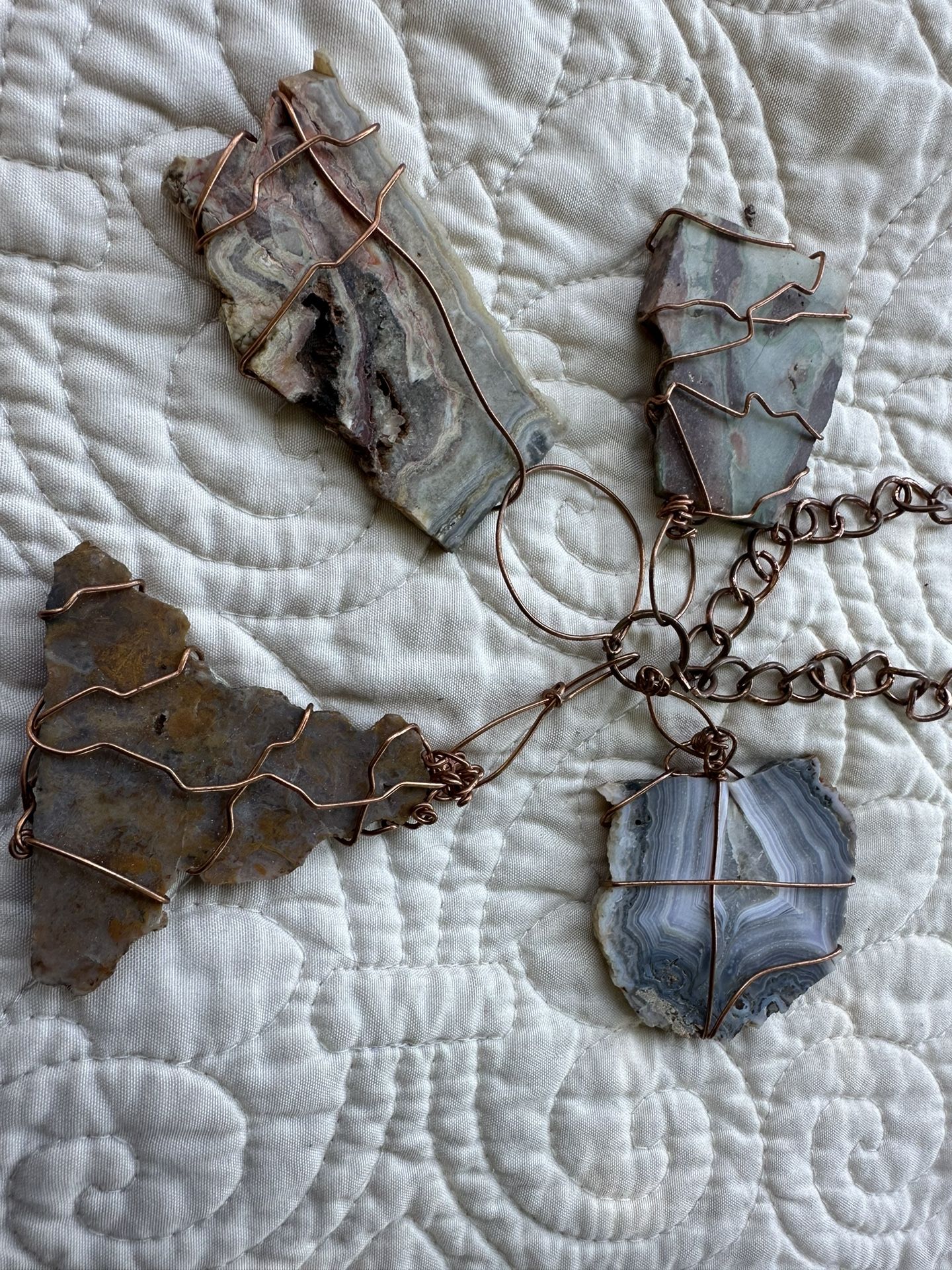 Agate Pendants Wire Wrapped 