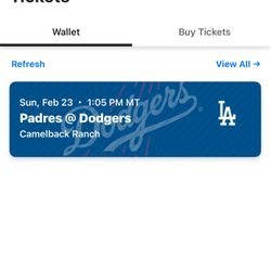 Dodgers Ticket 
