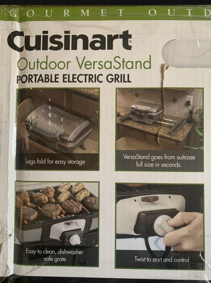 Cuisinart Outdoor Portable Electric Grill — New in Unopened Box!