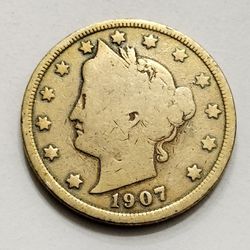 1907 Gold Racketeer Liberty Nickel Coin