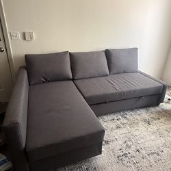 IKEA Friheten Sleeper Sectional w/ Storage – Dark Gray – Clean