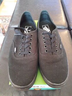 Black Vans Men Size 9