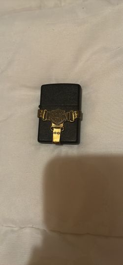 Harley-Davidson Zippo Lighter Black with Gold Emblem