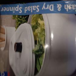 Wash and dry salad spinner