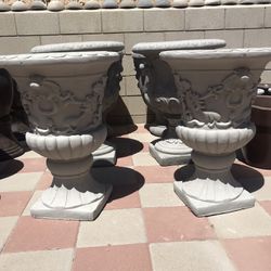 New Flower Pots Made Out Cement Perfect Gift For Any Occasion 