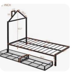 **NEW** Twin Platform Bed W/Storage Drawers