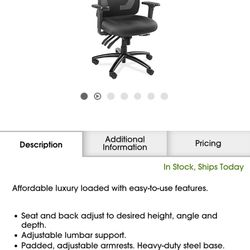 Uline 24/7 Office Chair - U pick up!