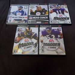 Nfl Head Coach  + NFL Head Coach 09 + Madden 02+03+05