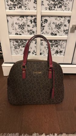 Calvin Klein Monogram Dome Satchel Bag