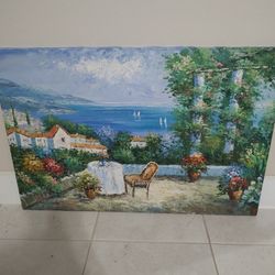 3D Landscape Canvas Painting 