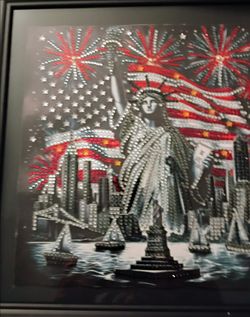 Statue of Liberty New york Skyline Diamond art painting