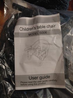 Child's slide in chair with lid