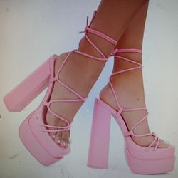 Ego pink platform sandals
