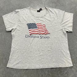 Xhilaration United We Stand USA Flag T Shirt Top