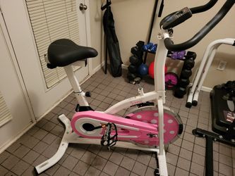 Pink chain drive indoor cycling trainer exercise bike hotsell