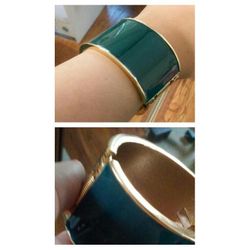 Bangle turquoise with gold accent