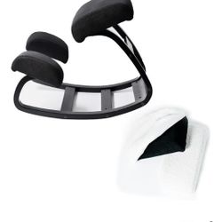 
Sleekform Austin Kneeling Chair, Home Office Ergonomic Computer Desk Chair for Back Support with Boucle Cushion Covers