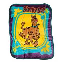 Vintage Scooby Doo Cartoon Plush Throw Blanket 50" x 60"