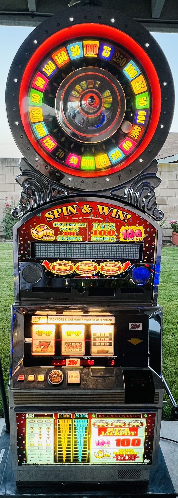 Slot Machines Available