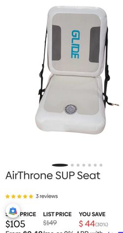 Glide Airthrone inflatable kayak paddle board seat - new