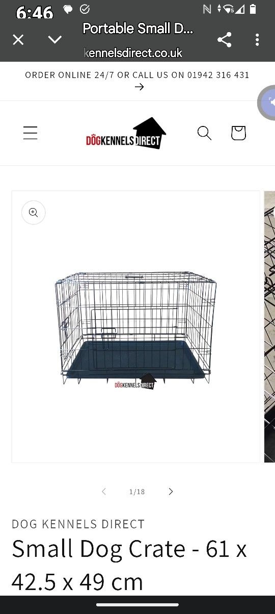 Sm-med Dog Crate