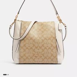 Coach Purse Marlon Hobo In Signature Canvaso 