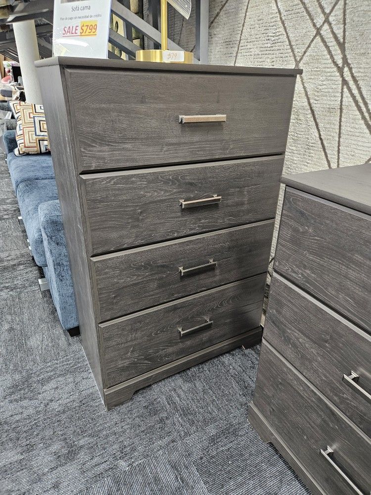 Brand New Ashley Furniture 4 Drawer Gray Color Chest