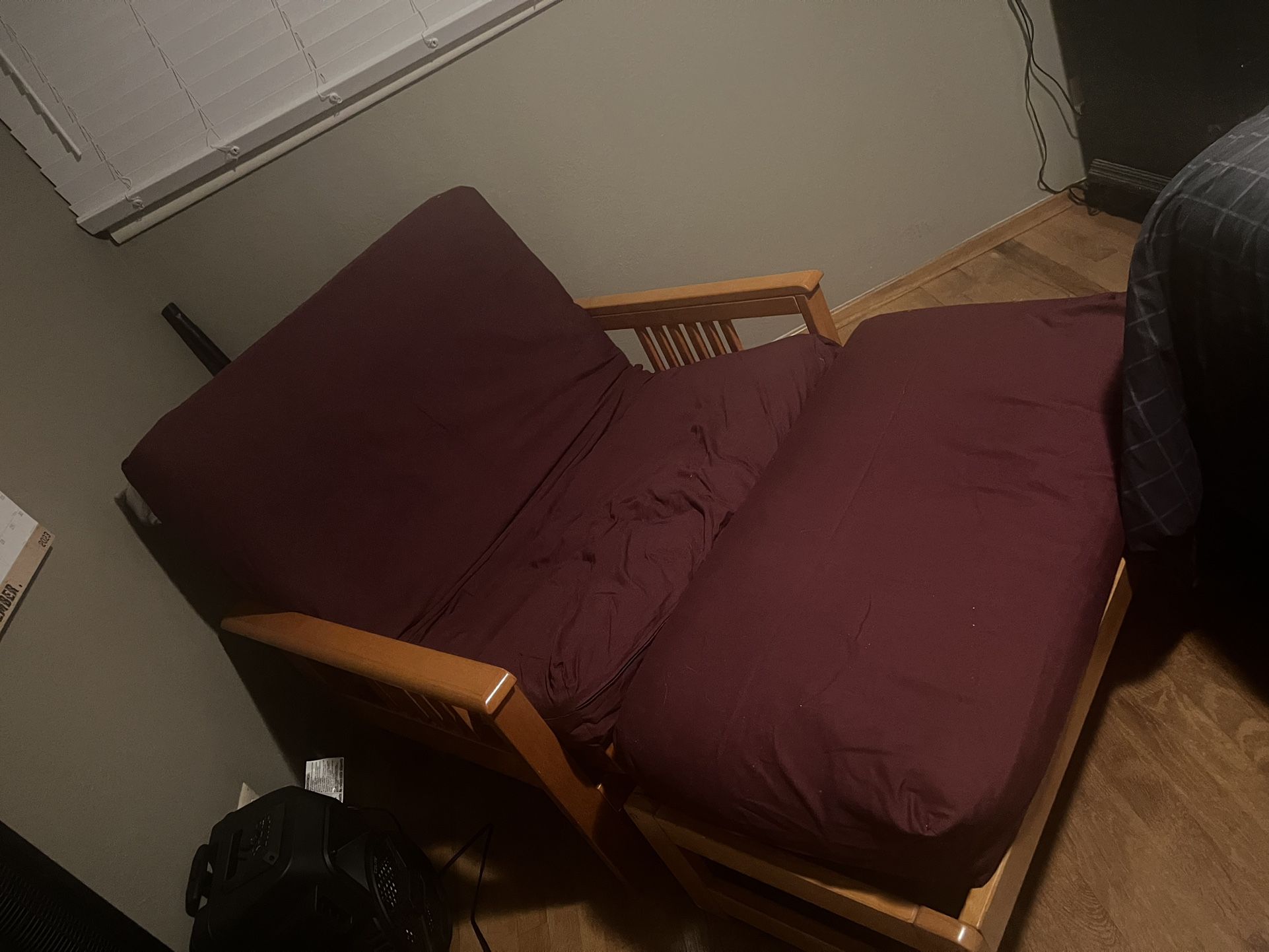 Wood futon