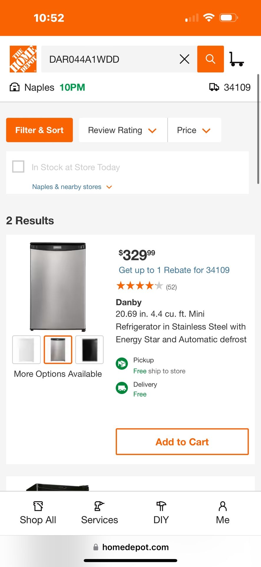 Danby Mini Fridge