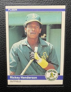 1984 Rickey Henderson Fleer