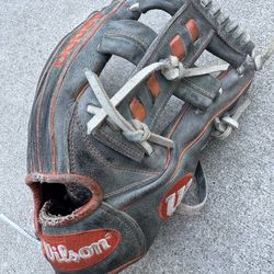 Wilson A2000 baseball Glove normal wear but still good have more equipment available