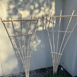 Wooden Trellis Hand Crafted For Planting Vegetables 