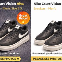 Nike Air Force 1 Low Sneakers – Men’s Size 8.5