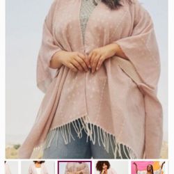 Gentle fawned Kimono Poncho Sweater XS
