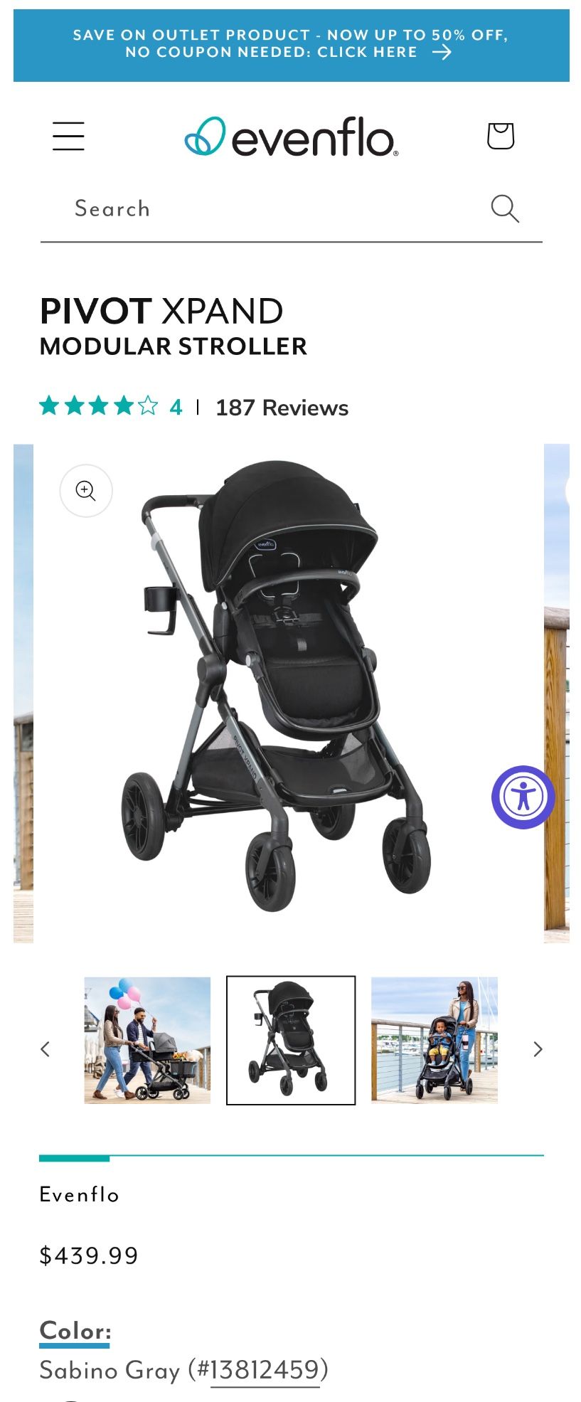 Evenflo Stroller With All Accessories