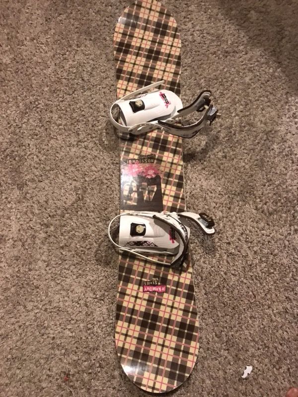 Snowboard with binding/boots