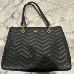 Kate Spade Large Quilted Leather Tote Bag 